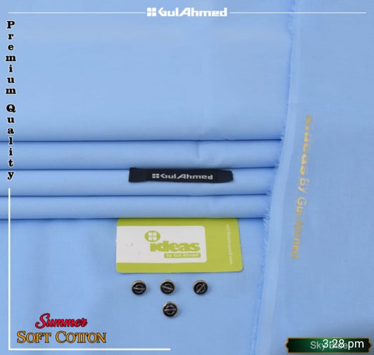 GULAHMED COTTON UNSTITCHED SUIT FOR MEN